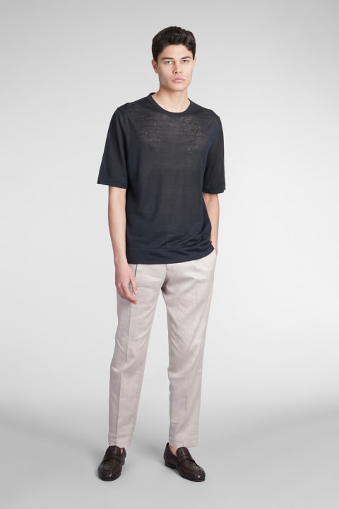 Ballantyne Topwear for Men Ballantyne T-shirt In Black Linen