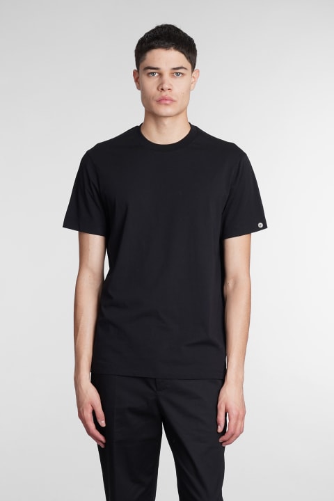 T-shirt In Black Cotton