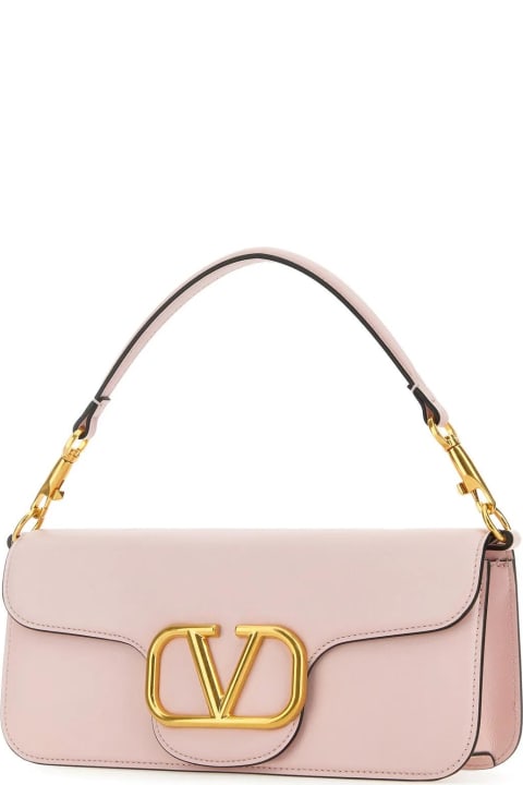 Valentino Garavani Bags for Women Valentino Garavani Pastel Pink Leather Loc Ndbag