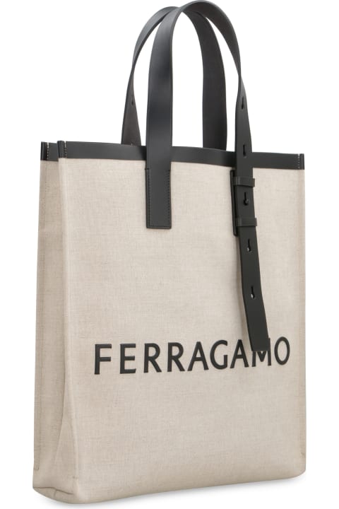 Bags for Men Ferragamo Canvas Tote Bag
