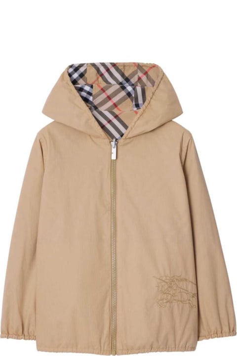 Burberry Coats & Jackets for Girls Burberry Kb6 Rufus Chk Rvs