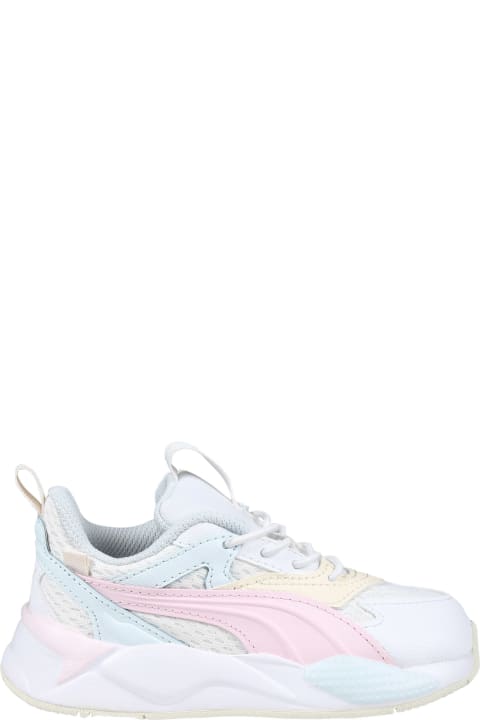 Puma Shoes for Girls Puma Rs-x Efekt White Low Sneakers For Girl
