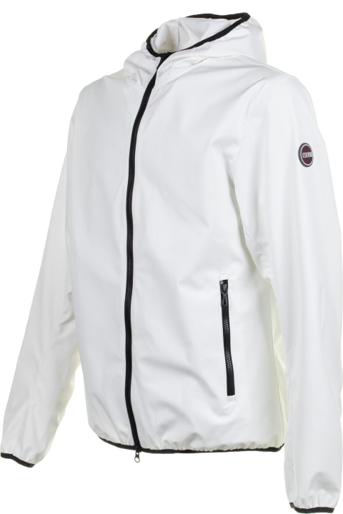Colmar Coats & Jackets for Men Colmar White Softshell Jacket With Hood