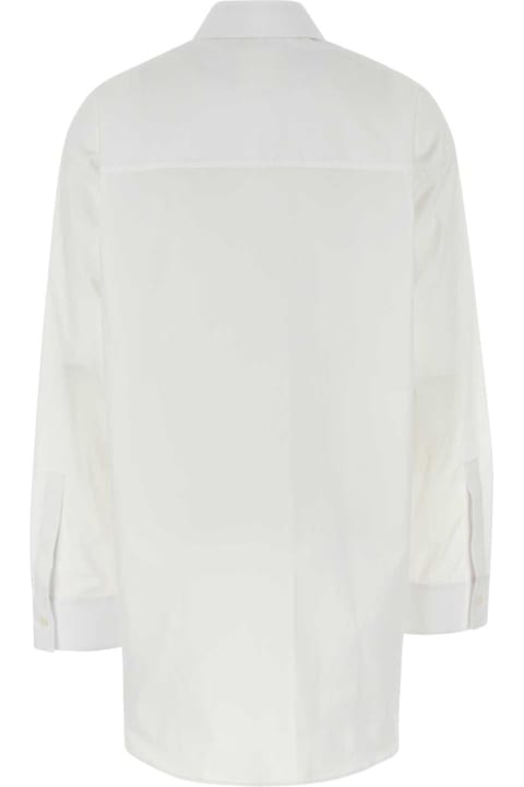 Givenchy Topwear for Women Givenchy White Poplin Oversize Shirt