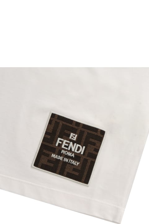 Fendi T-Shirts & Polo Shirts for Girls Fendi White Fendi T-shirt