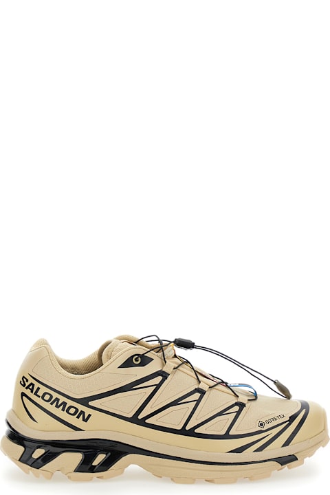 Homeware Salomon 'xt-6 S/lab' Beige Sneakers With Drawstring In Mesh And Tech Fabric