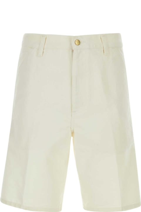 Homeware Carhartt White Cotton Single Knee Short