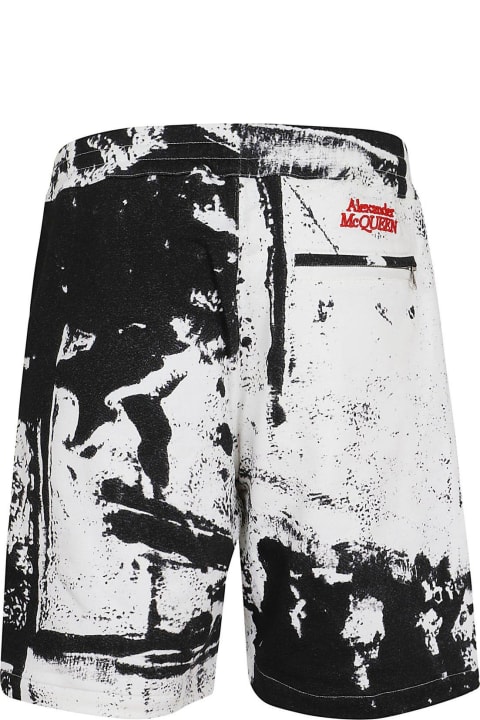 Pants for Men Alexander McQueen All-over Print Bermuda Shorts
