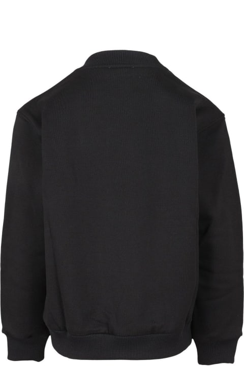 Dolce & Gabbana Sweaters & Sweatshirts for Boys Dolce & Gabbana Logo Embroidered Crewneck Sweatshirt
