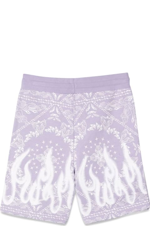Vision of Super Bottoms for Boys Vision of Super Lilac Shorts Kids With Bandana Print