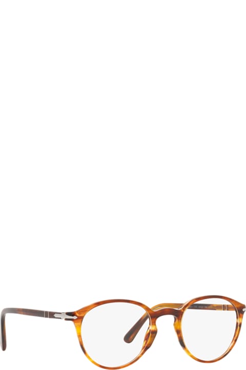 Persol Eyewear for Men Persol Po3218v Striped Brown Glasses