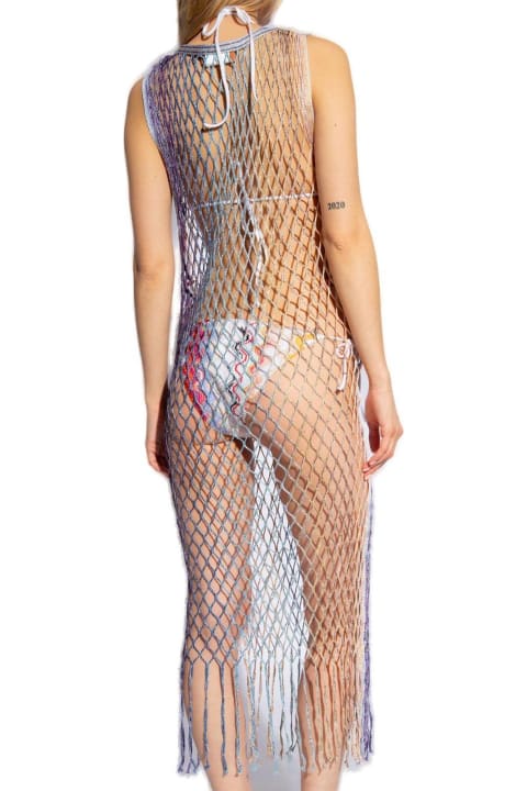 Missoni Jumpsuits for Women Missoni Metallic Thread Fringed Maxi Beach Dress