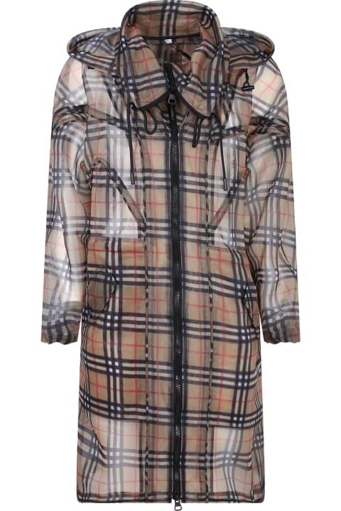 Coats & Jackets for Women Burberry Checked Trench Coat