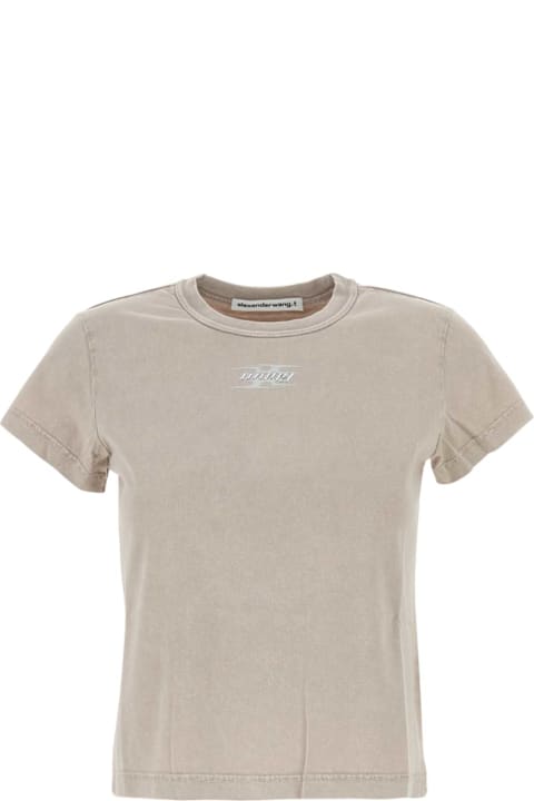 T by Alexander Wang for Women T by Alexander Wang Dove Grey Cotton T-shirt