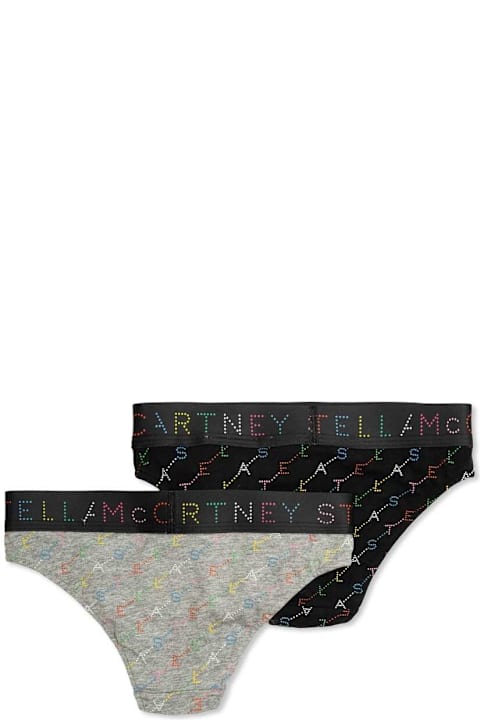 Stella McCartney Kids Underwear for Girls Stella McCartney Kids Set Of 2 Briefs With Logo Print