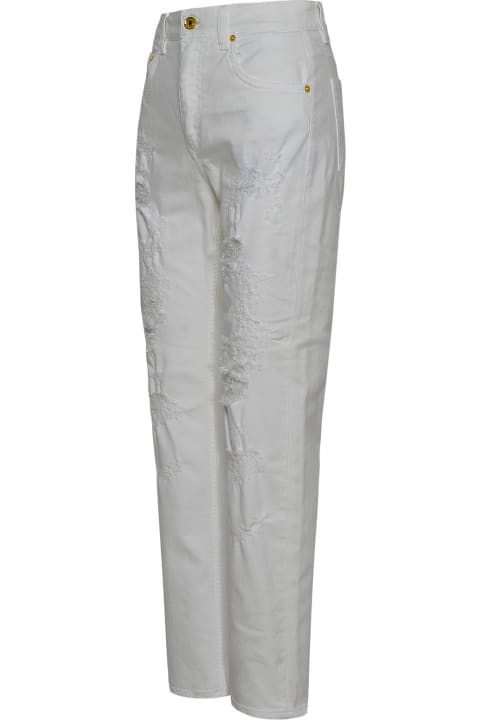 Dolce & Gabbana Pants & Shorts for Women Dolce & Gabbana Logo Patch Distressed Boyfriend Jeans