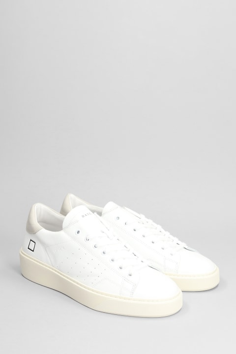 D.A.T.E. Sneakers for Men D.A.T.E. Levante Sneakers In White Leather