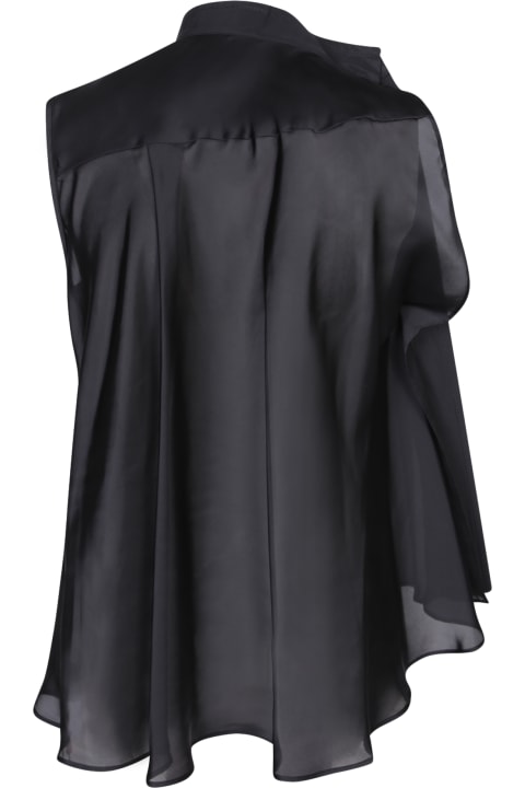 Fashion for Women Sacai Sacai Black Fabric Combo Top
