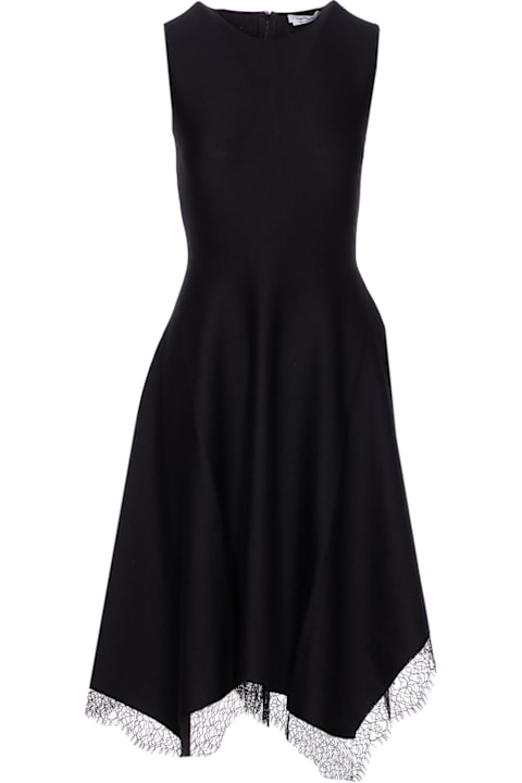 【SALE!】ALEXANDERMCQUEEN ウールシルク パーティドレス黒 Alexander McQueen Dress | italist