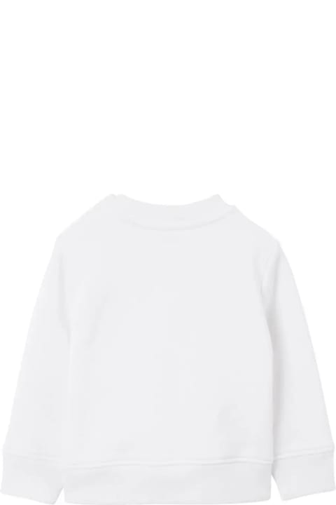 ベビーボーイズのセール Burberry White Cotton Sweatshirt