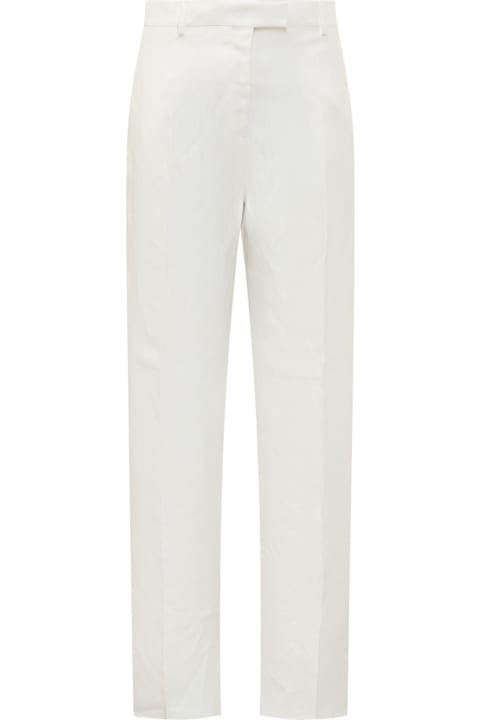 Pants & Shorts for Women Ferragamo Silk And Viscose Blend Trousers
