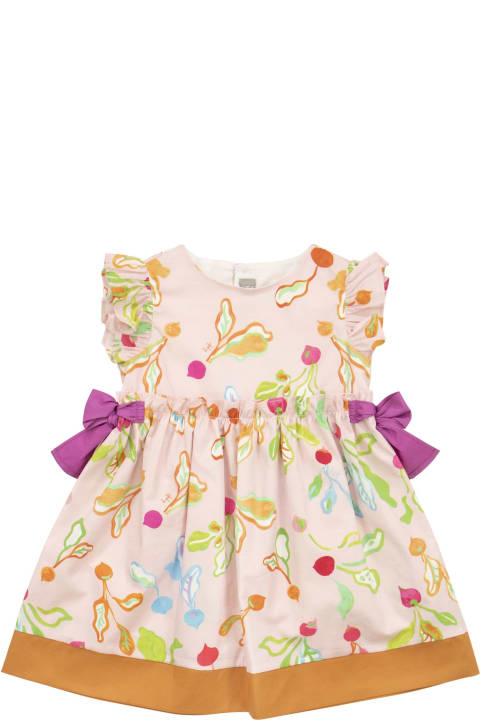 Dresses for Baby Girls Il Gufo Cotton Dress With Radish Print