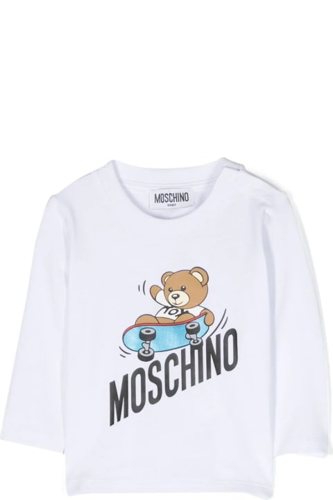 ベビーガールズ トップス Moschino T-shirt Con Stampa