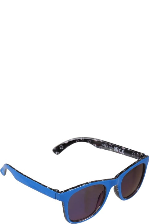 キッズ新着アイテム Molo Blue Smile Sunglasses For Boy