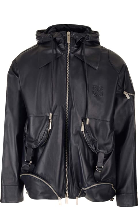 Off-White Coats & Jackets for Men Off-White Leather Jacket