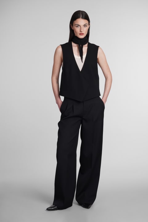 Ami Alexandre Mattiussi Coats & Jackets for Women Ami Alexandre Mattiussi Vest In Black Wool