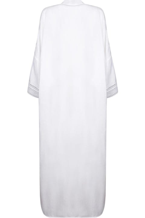 Ermanno Scervino Dresses for Women Ermanno Scervino Lace Trim Drop Shoulder Maxi Dress