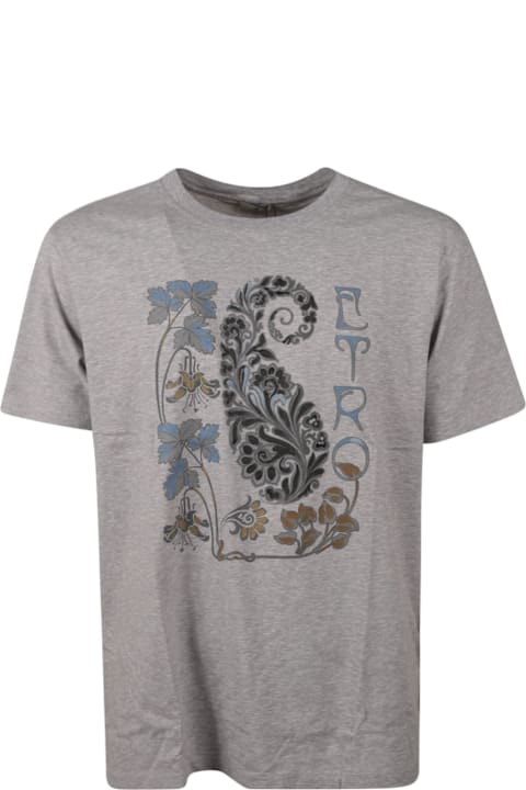 Homeware Etro Paisley Print Logo T-shirt