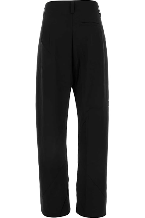 Kiko Kostadinov for Women Kiko Kostadinov Black Stretch Wool Venari Wide-leg Pant