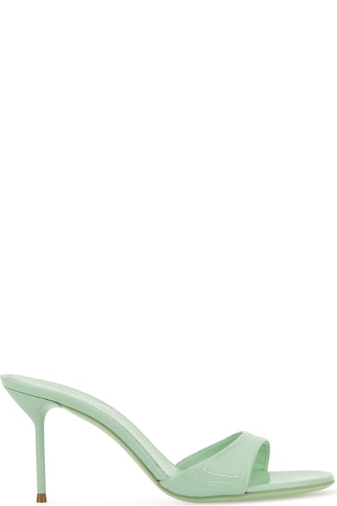 Paris Texas Shoes for Women Paris Texas Mint Green Leather Lidia Mules