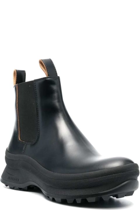 Fashion for Men Jil Sander Black Chelsea Boots In Cow Leather Man
