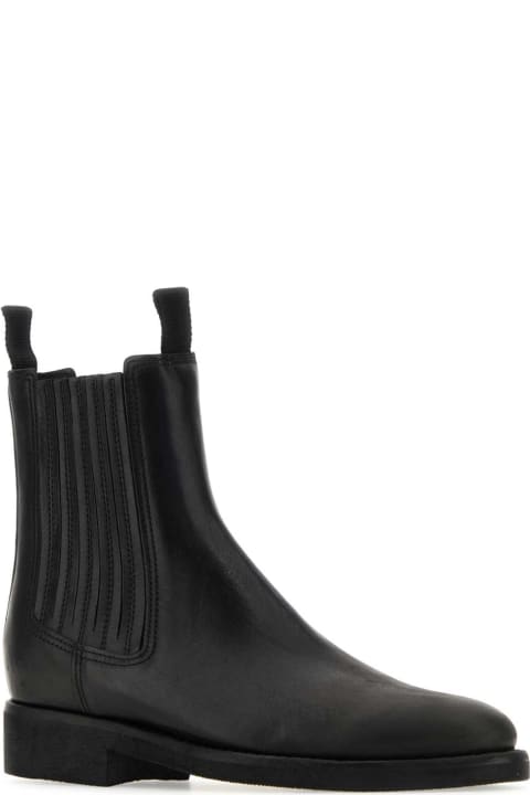 Fashion for Women Golden Goose Black Leather Chelsea Ankle Boots