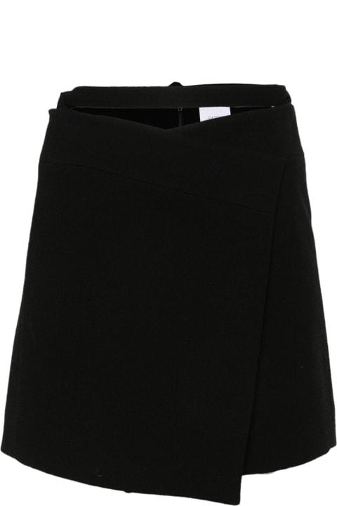 Fashion for Women Patou Black Double Wool Crepe Skirt