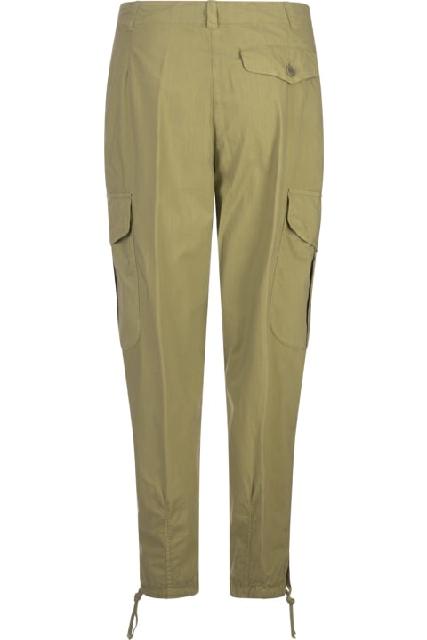 Aspesi Pants & Shorts for Women Aspesi Pistachio Cotton Poplin Cargo Trousers