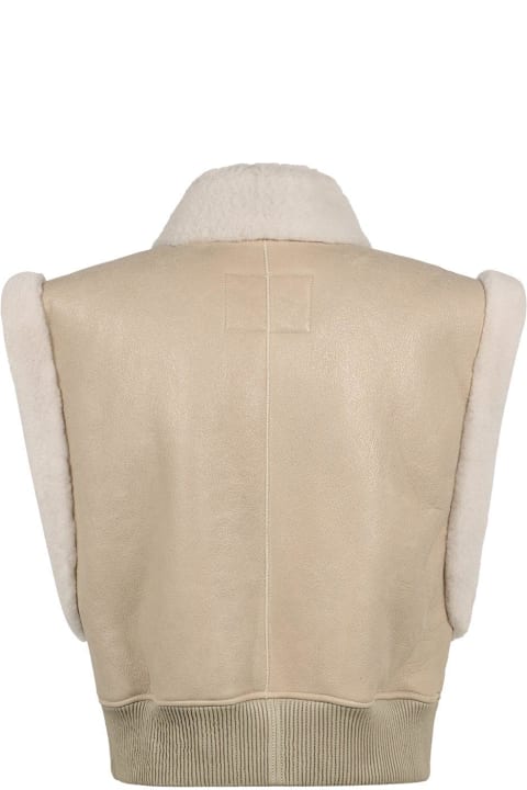 معاطف وجواكت لـ السيدات Isabel Marant Zip-up Cropped Sleeveless Gilet