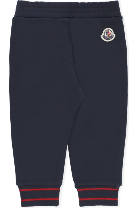 Moncler Bottoms for Baby Boys Moncler Cotton Pants With Logo