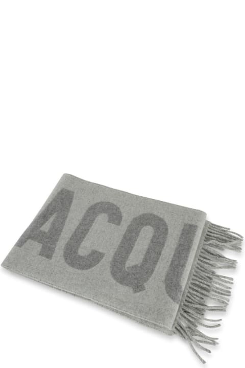 Jacquemus Scarves & Wraps for Women Jacquemus Logo Jacquard Fringed Edge Scarf