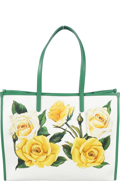 Dolce & Gabbana Bags for Women Dolce & Gabbana Floral Print Large Tote
