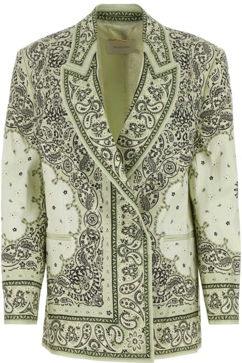 Coats & Jackets for Women Zimmermann Printed Linen Matchmaker Duster Jacket