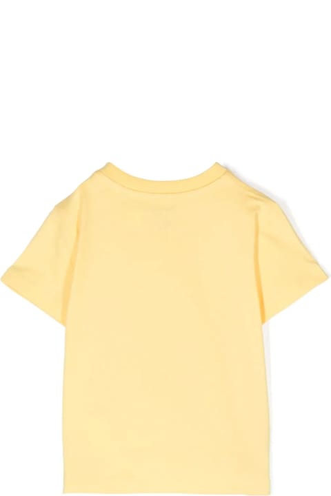 Topwear for Baby Boys Ralph Lauren Yellow T-shirt With Blue Pony