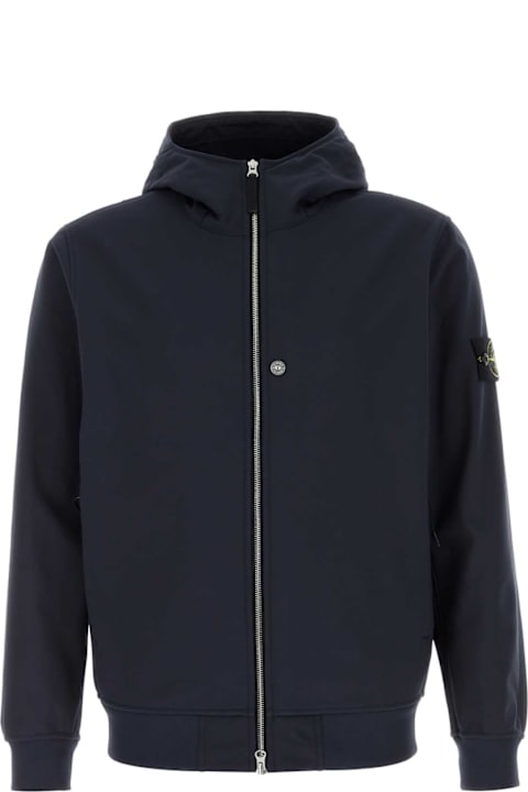 Stone Island Coats & Jackets for Women Stone Island Navy Blue Stretch Polyester Jacket