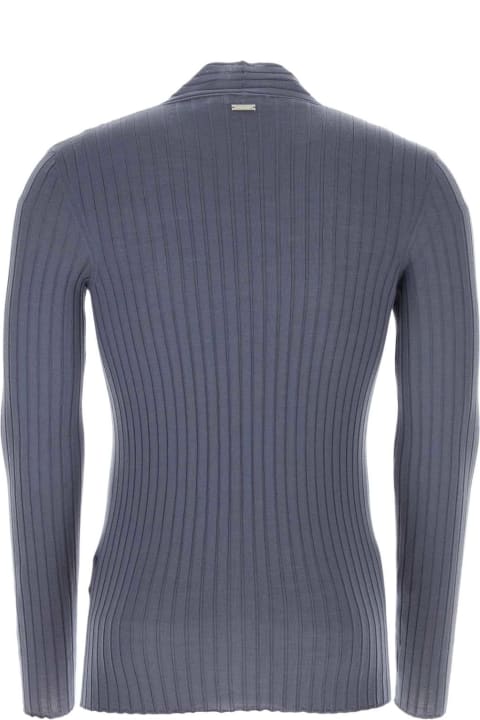 Ferragamo Sweaters for Women Ferragamo Graphite Virgin Wool Sweater
