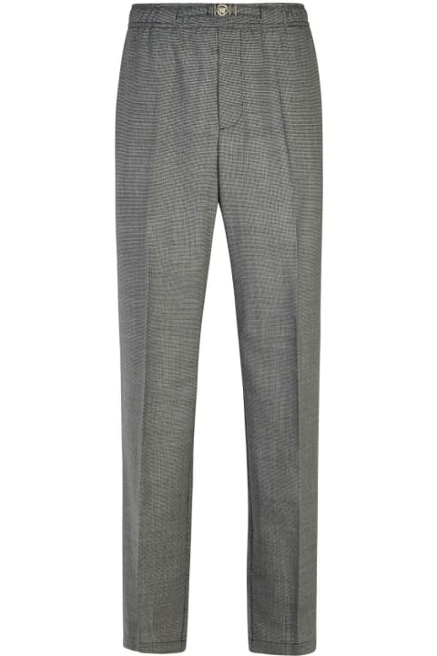 Versace سراويل لـ القسم الرجالي Versace Grey Virgin Wool Trousers