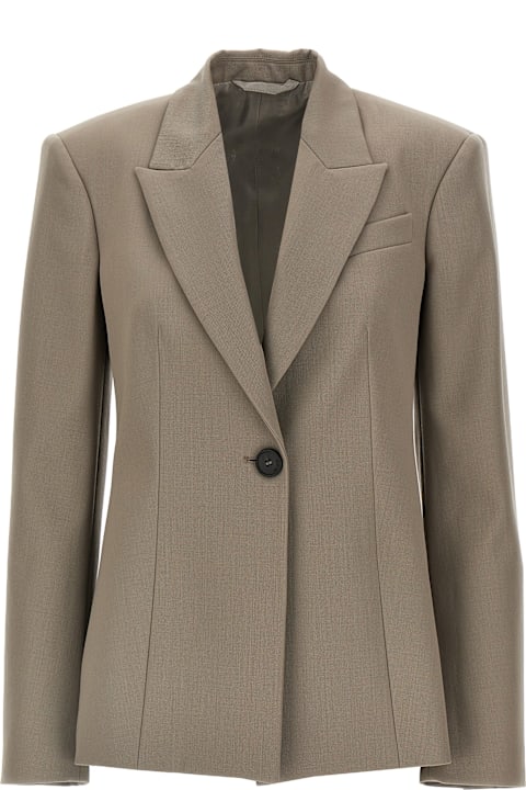 ウィメンズ コート＆ジャケット The Attico Single-breasted Wool Blazer