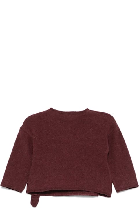 Babe & Tess لـ Kids Babe & Tess Burgundy Cardigan Baby Girl