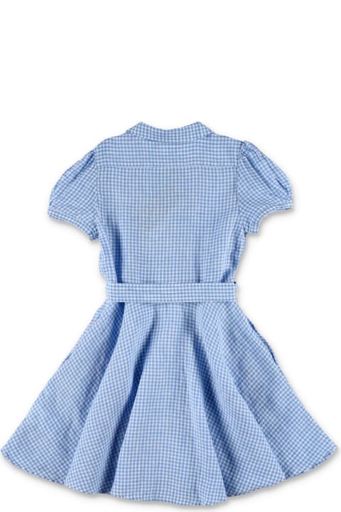 Polo Ralph Lauren for Kids Polo Ralph Lauren Belted Gingham Linen Dress